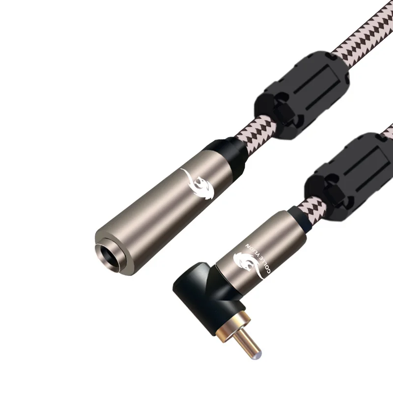 Hifi угловой RCA кабель штекер к моно 6 35 мм 1/4 &quotTS разъем для микрофона гитарной