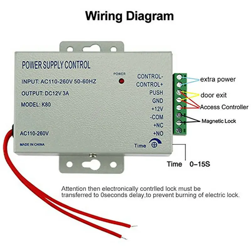 Smart Home Access Control Power Supply K80 Switch DC 12V 3A AC 110~260V for All Types System Free Shipping | Безопасность и защита