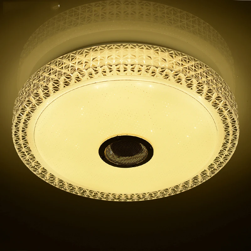 Ceiling Rgb Dimming Led With Phone Remote Control Smart Round Flush Mount For Lampara De Techo Abajur Avize Modern Light | Лампы и