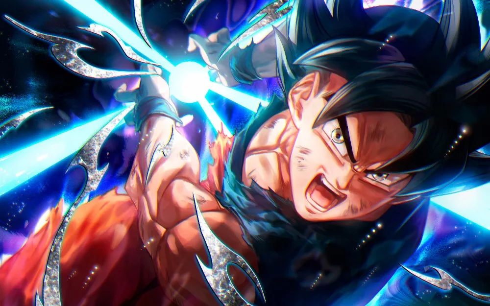 Квадратный/круглый дрель, алмазная живопись 5D «сделай сам» "Dragon Ball Z Kakarotto" Вышивка крестом мультфильм картина домашний декор