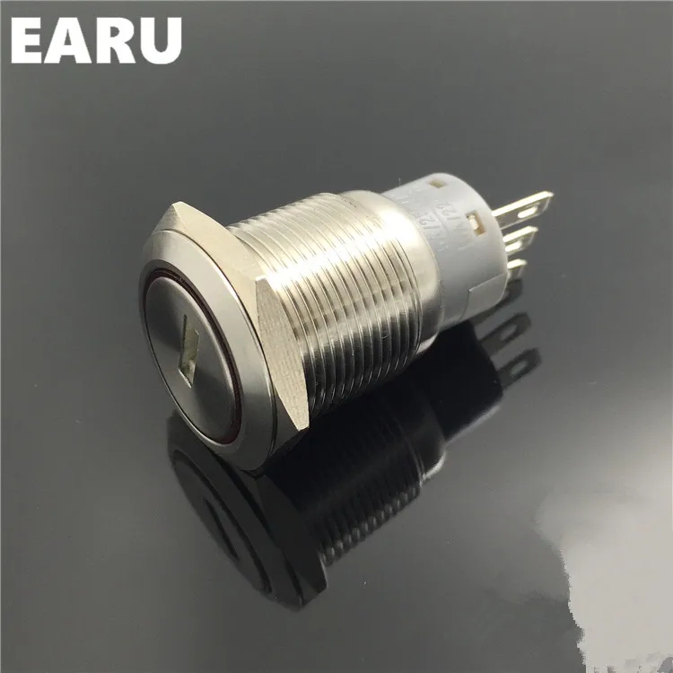 1 шт. 19 мм водонепроницаемый переключатель блокировки ключей из нержавеющей