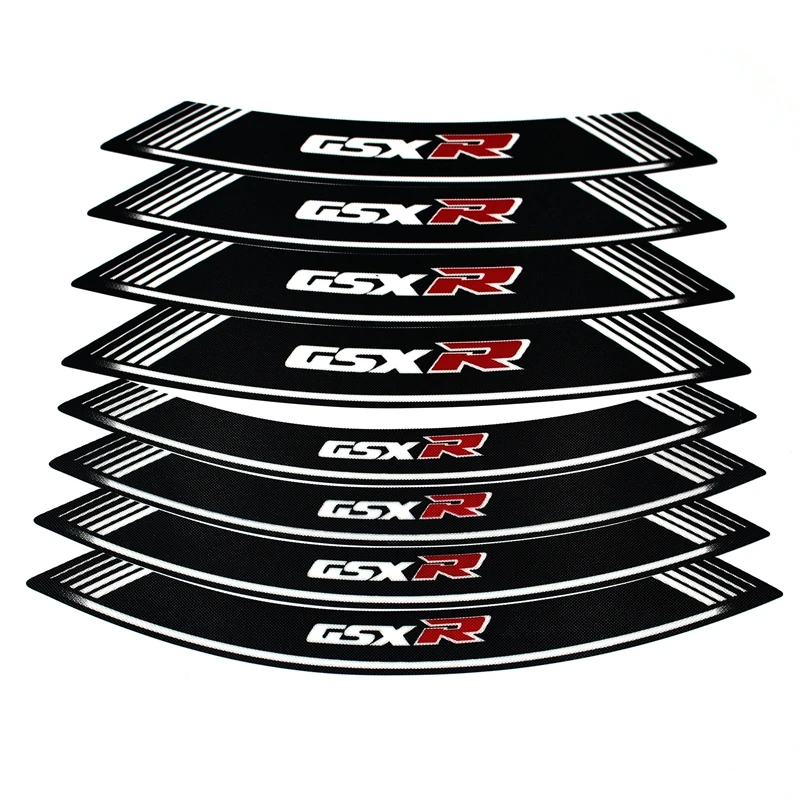 Для SUZUKI GSXR GSX R R1000 / GSXR750 600 125 мотоцикл 8X толстый край внешний обод наклейка полоса