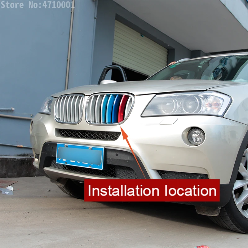 3 шт. накладки на переднюю панель автомобиля из АБС-пластика для BMW X3 X4 F25 F26 2011-2017 |