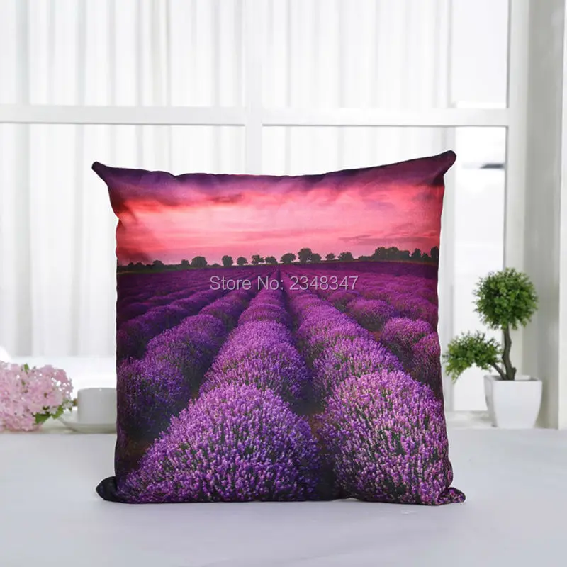 Вид Живописные пейзажи огненный воздушный шар Лавандовая роспись нарисованная