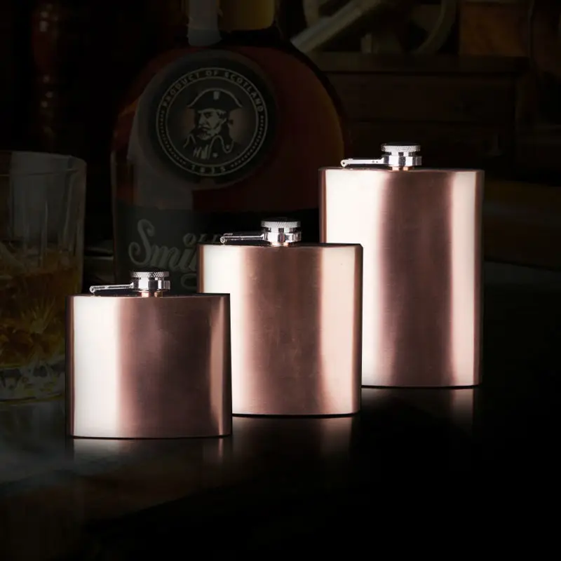 Mealivos портативный Гладкий пищевые безопасные 304 Нержавеющая сталь фляжка ликер