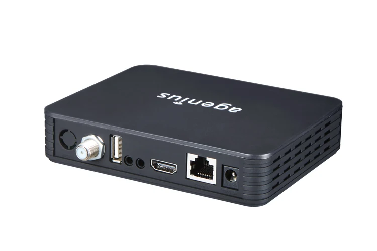 DVB-S2 мини-приемник Agenius A1 с поддержкой RJ45 Newcam Cccam Powervu Biss Key с 1 Usb Wifi для всех стран