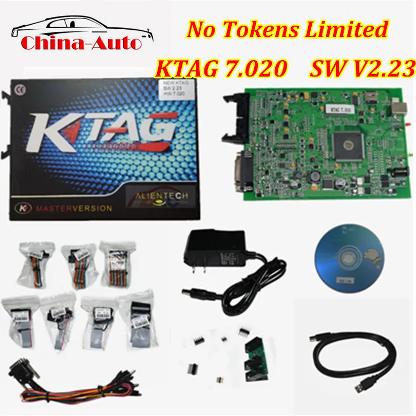 Самый новый KTAG V2.23 аппаратное обеспечение V7.020 ECU Программатор сканер мастер