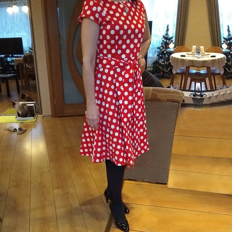 Sisjuly 1950s retro dresses women polka dots bowknot a line black elegant tea rockabilly vintage summer short dress 2019 | Женская
