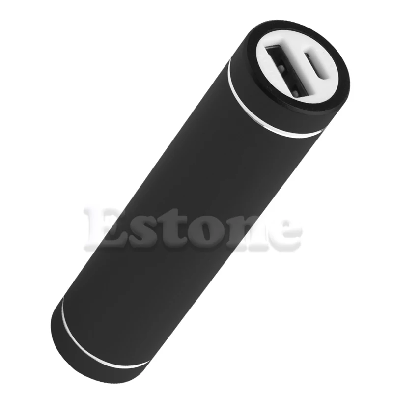 Высокое качество Портативный USB Мобильный Внешний аккумулятор чехол Зарядное устройство коробка для 1x18650 Dec14 - Цвет: Black