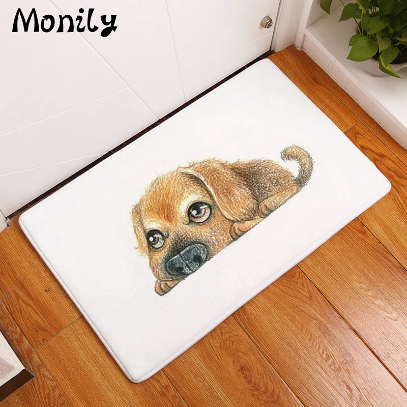 Monily Противоскользящий коврик для пола водонепроницаемый мультяшный рисунок