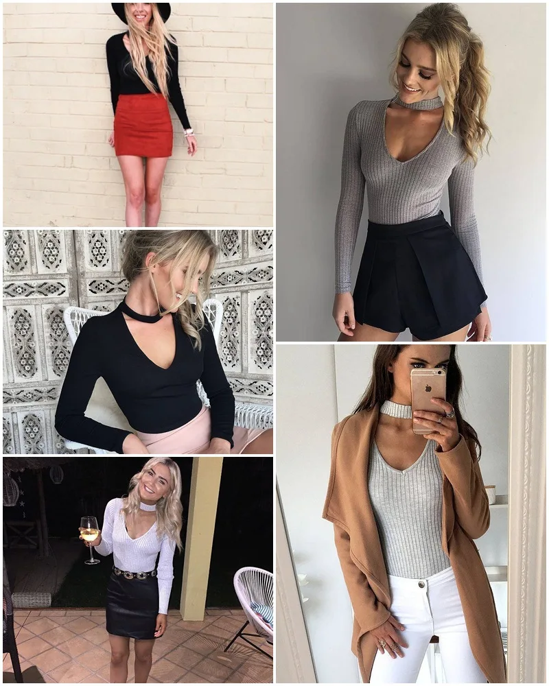 Женский трикотажный свитер с V-образным вырезом белый короткий облегающий