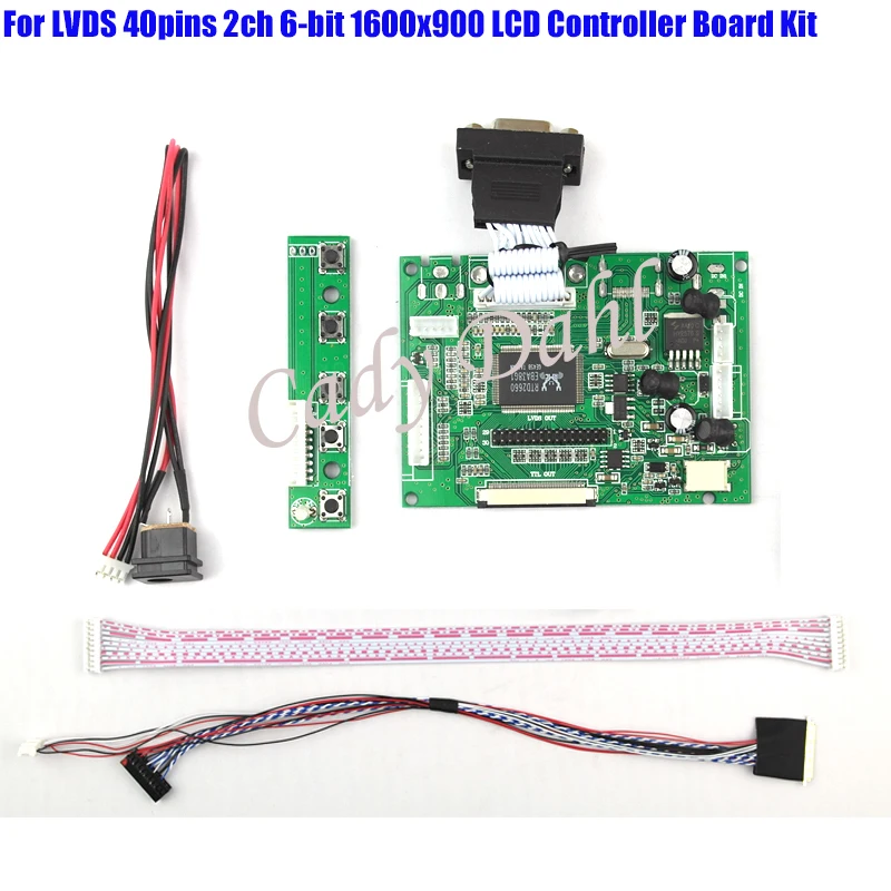 Оптовая продажа 10 шт. VGA AV LVDS плата контроллера + 40 контактов Lvds комплекты кабелей
