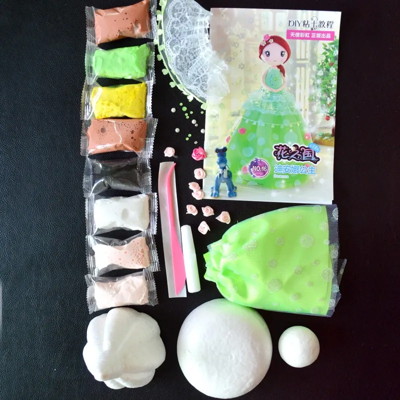 Slime глиняная кукла набор сделай сам в западном стиле принцессы головоломки с