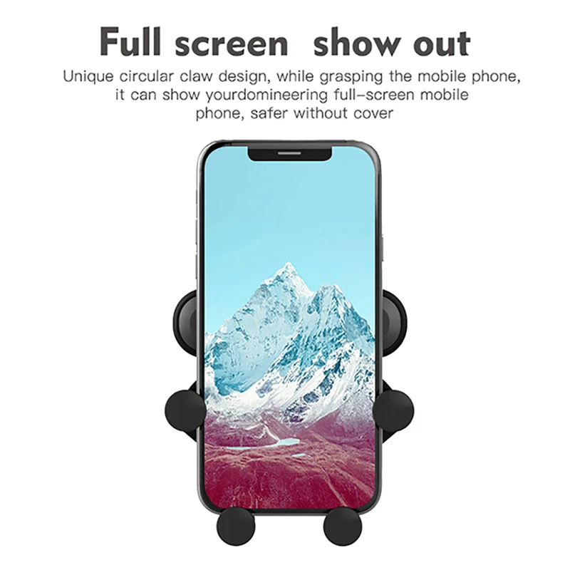 Универсальный автомобильный держатель для телефона для iPhone X XS Max samsung huawei, держатель на вентиляционное отверстие автомобиля, Гравитационный держатель для мобильного телефона