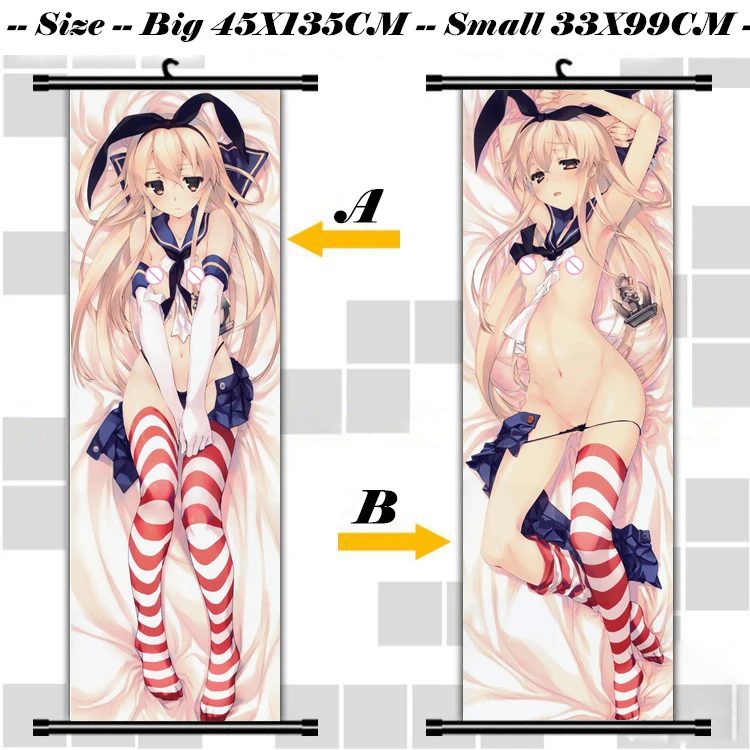45X135 см Kantai Коллекция KanColle shimakaze loli сексуальный мультфильм аниме Искусство