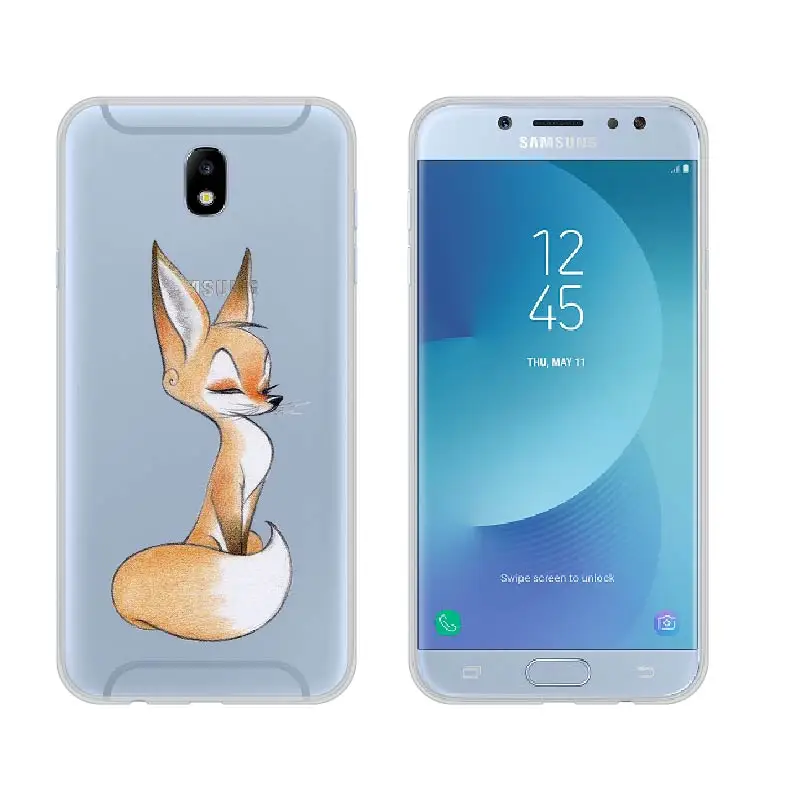 Cute Case For Samsung Galaxy J7 2017 Cover Silicone Soft J730F Funda PRO Coque J730 Capas |