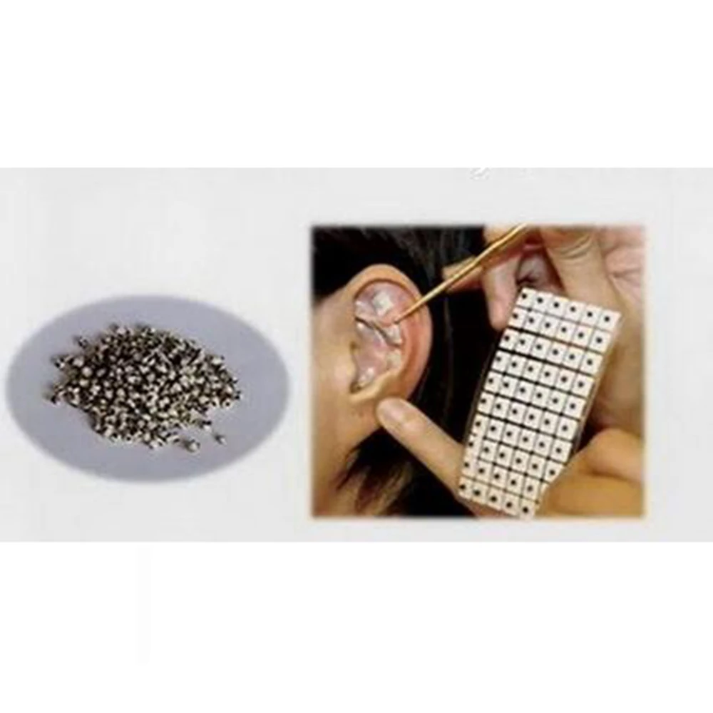 600 шт./лот магниты с покрытием наклейка для семян паста массажа ушей бобов