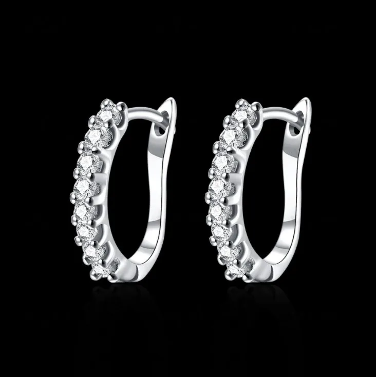 Новинка 2020 Модная бижутерия ювелирные изделия серьги 2 цветов с циркониевым