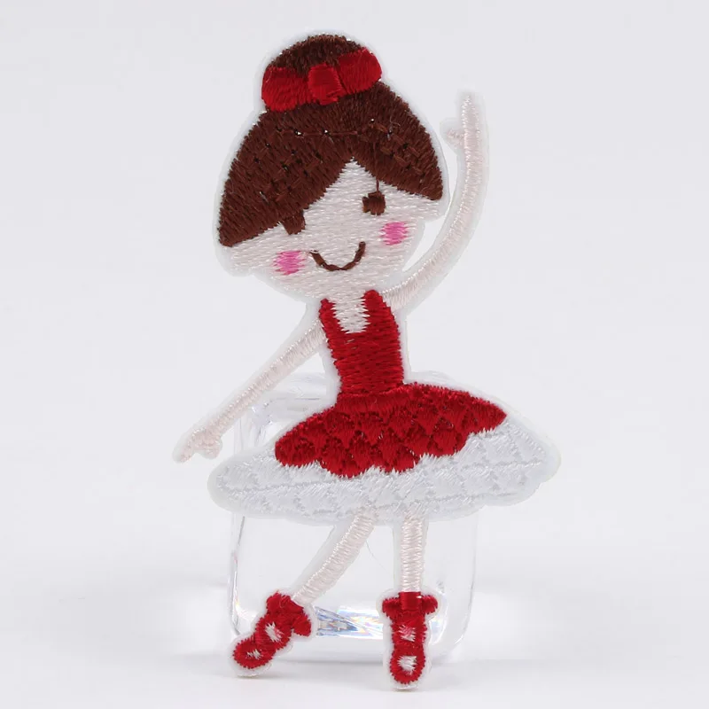 10pcs/lot Cartoon dancing Girl Patch Wholesale Price Embroidered Patches For Clothes Jeans Backpack Sewing Appliques Fabric | Дом и сад