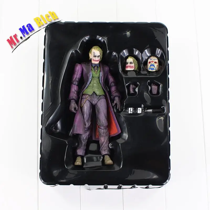 22 см Gioca Arts Kai no.04 Il Joker Action Figure Jolly Con Carte Da Poker Coltello Guanti Maschera Modello Bambola Collezione|joker action
