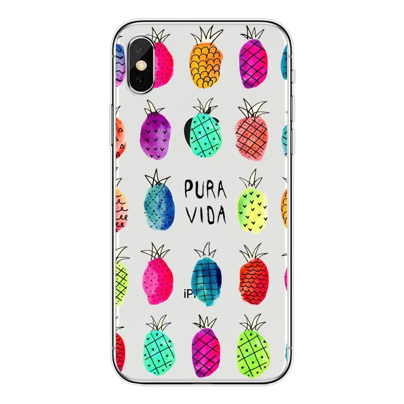 Seracase милый мультфильм фрукты ананас банан чехол для iPhone 8 8Plus 7 7Plus 5S SE Мягкие