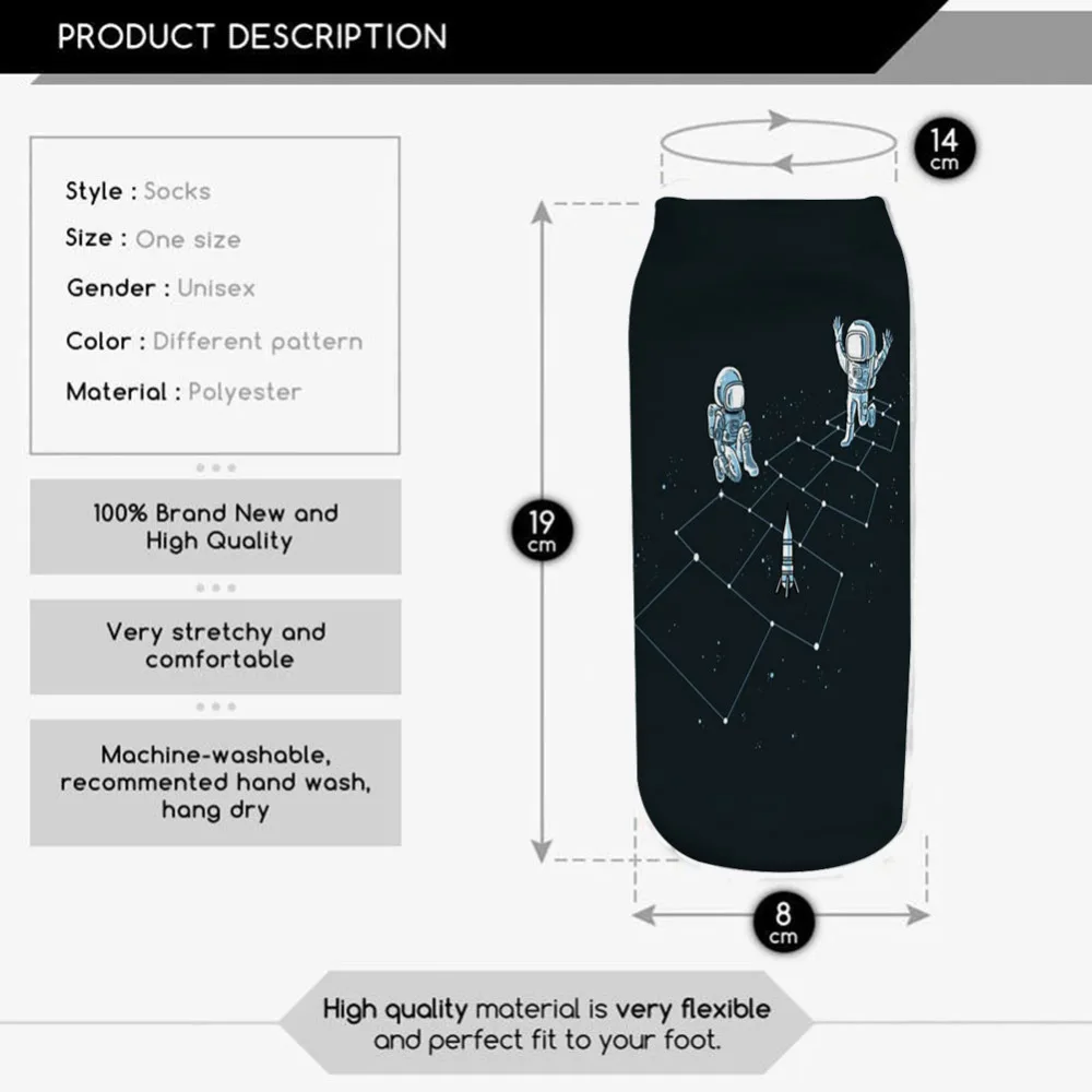 1 пара женские носки из полиэстера 19 х8 см|socks 3d|fashion woman sockswomen fashion socks |