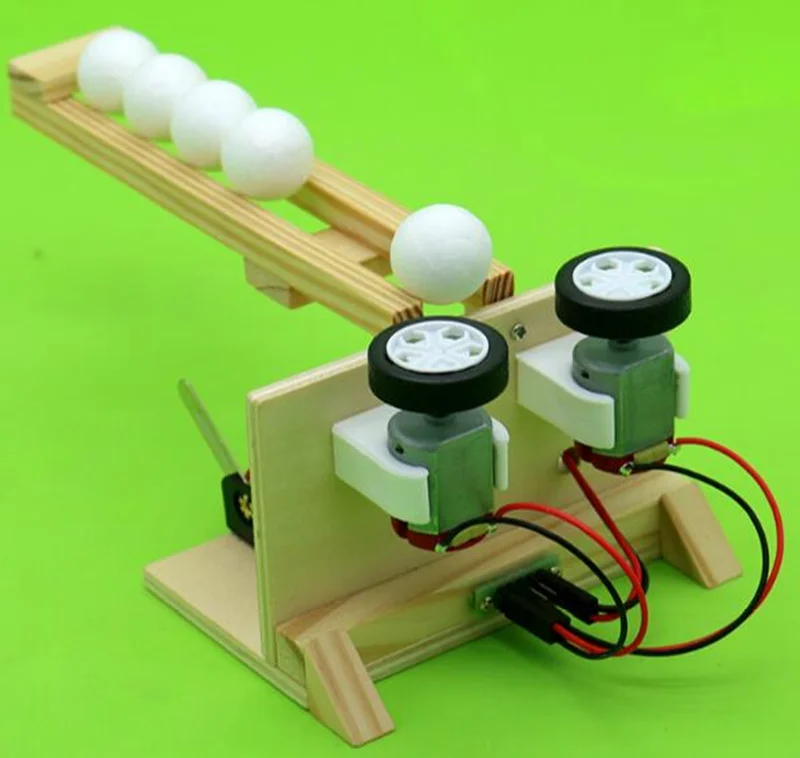 Happyxuan шариковый излучатель Дети DIY Science наборы для экспериментов деревянная сборка электрическая модель забавная физическая развивающая игрушка креативный мальчик