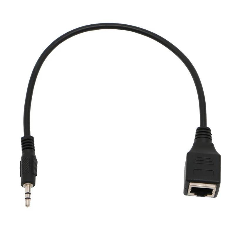 1 шт. 3 5 мм 1/8 &quotштекер разъём Jack (TRS) аудио кабель к RJ45 разъем Ethernet адаптер провод |