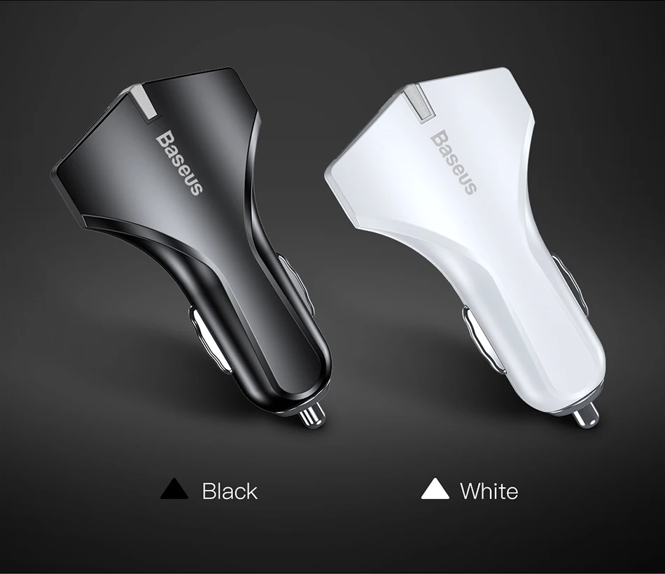 Baseus Quick Charge 3,0 Dual USB Автомобильное зарядное устройство 5V3A QC QC3.0 Turbo Быстрая автомобильная зарядка зарядное устройство для мобильного телефона для iPhone X Xiaomi Mi 9