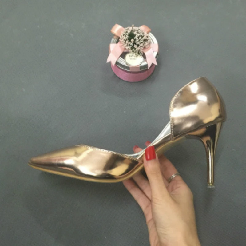 ZHENG PIN JIA REN Women's Shoes New Style Side-empty Womens Pointed Thin with Sexy Nightclub Sweet Fashion Ladies | Обувь