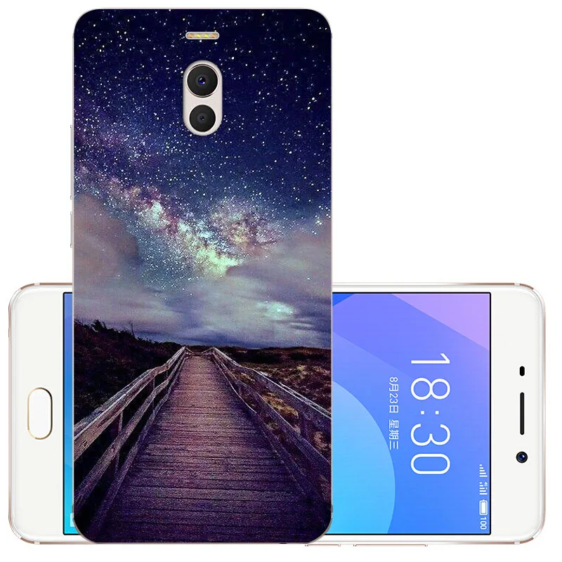 Fanatu ТПУ Meizu M6 Note M721H силиконовый чехол для телефона 5," Meizu M6 Note Мягкий защитный чехол для задней панели m 6note чехол с изображением цветов
