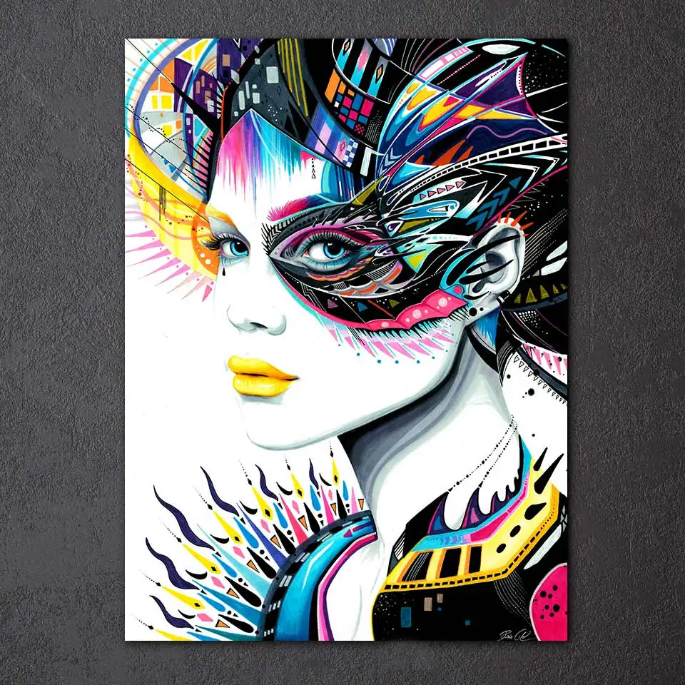 Native Girl &amp In My Mind by Pixie Cold Art HD печать 1 штука холст художественный постер