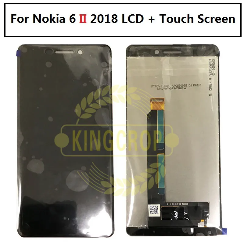 Для Nokia 6 II ЖК-дисплей сенсорный экран дигитайзер в сборе запасные части 5 &quotэкран