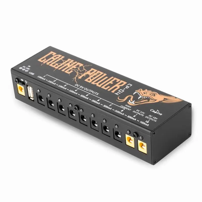 Caline блок эффектов для гитары Питание USB 10 изолированный выход 9 в 12 18 напряжение