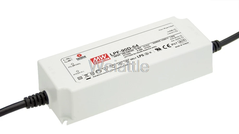 MEAN WELL оригинальный LPF-90D-24 24V 3.75A meanwell LPF-90D 90W одиночный выход LED Импульсный источник