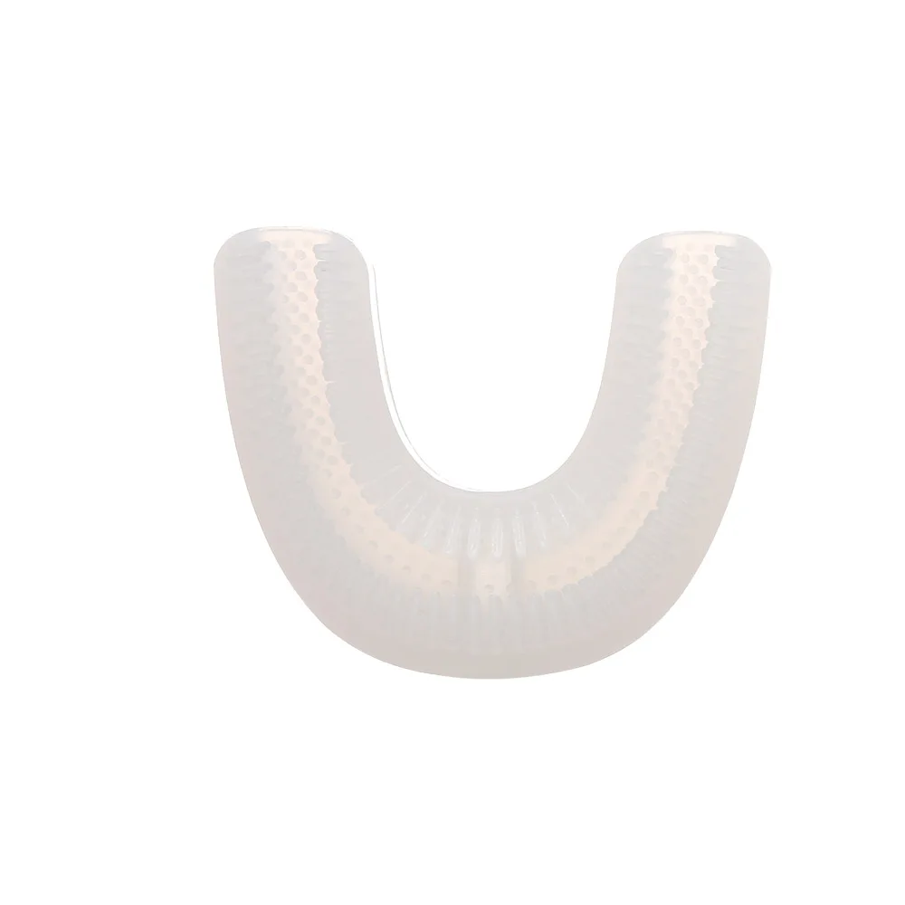 Детская зубная щетка со сменными насадками U-образная Силиконовая с мягкой