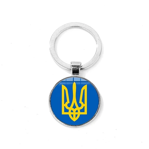 Style 3 SONGDA Винтаж Tryzub Украина Шарм брелок стеклянный кабошон ручной работы сплав брелок украинские значки сумка Автомобильный ключ цепочка украшения - Цвет: Style 3