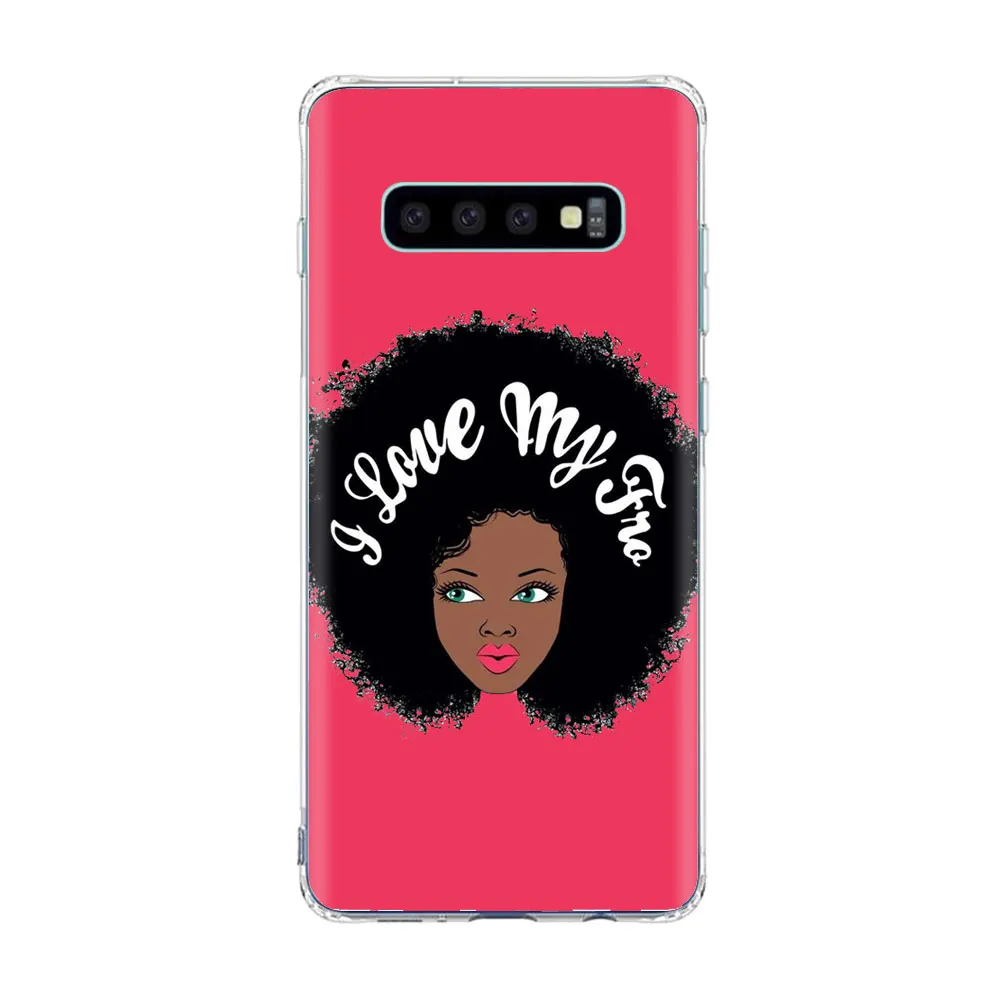 Melanin Poppin queen чехол для телефона samsung S10 E S9 S8 Plus S7 A70 A30 чехол для Galaxy A30 A50 черный волшебный мягкий чехол из ТПУ для девочек - Цвет: TPU D1186