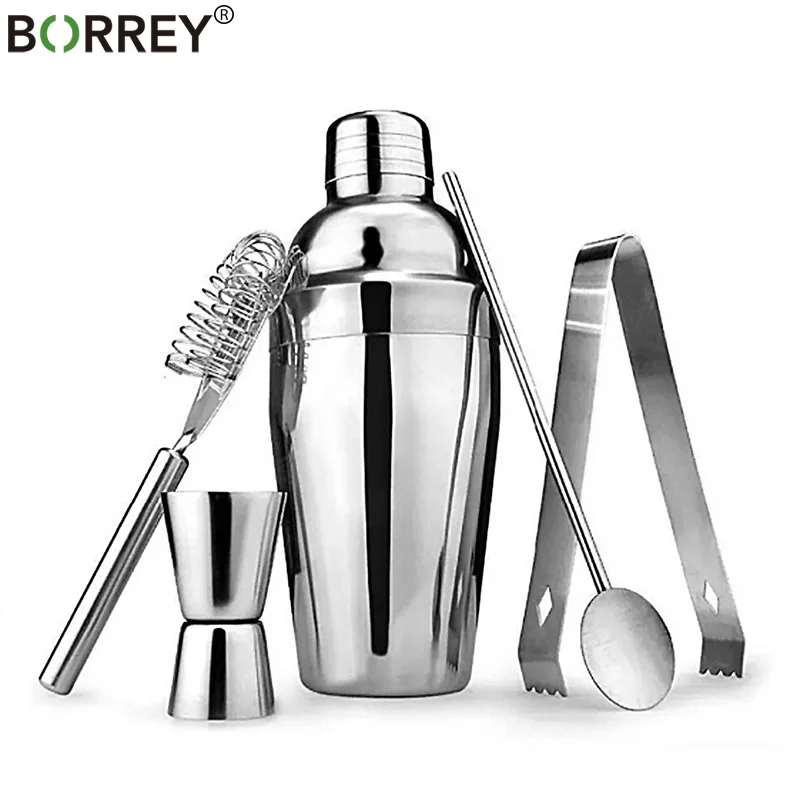 Боррей 550 мл набор шейкер для коктейлей из нержавеющей стали фильтр вина
