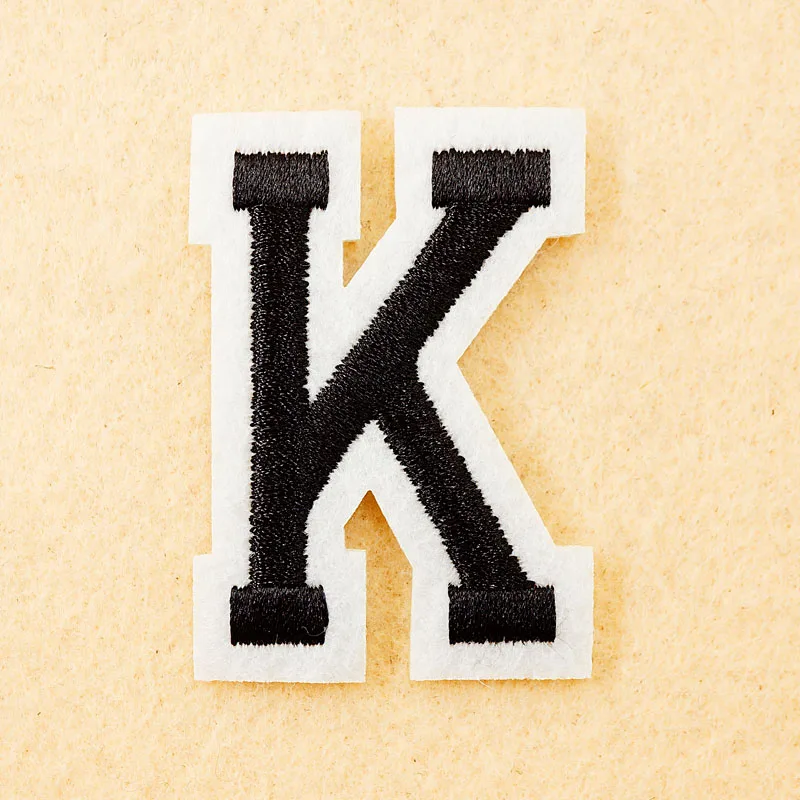 Буква: K(Размер: 4*5,5 см) значок сделай сам патч вышитая аппликация швейная одежда наклейки одежда аксессуары