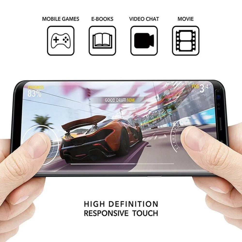 HOPCHAM 3D изогнутое закаленное стекло с полным покрытием для Samsung Galaxy S8 Защитная
