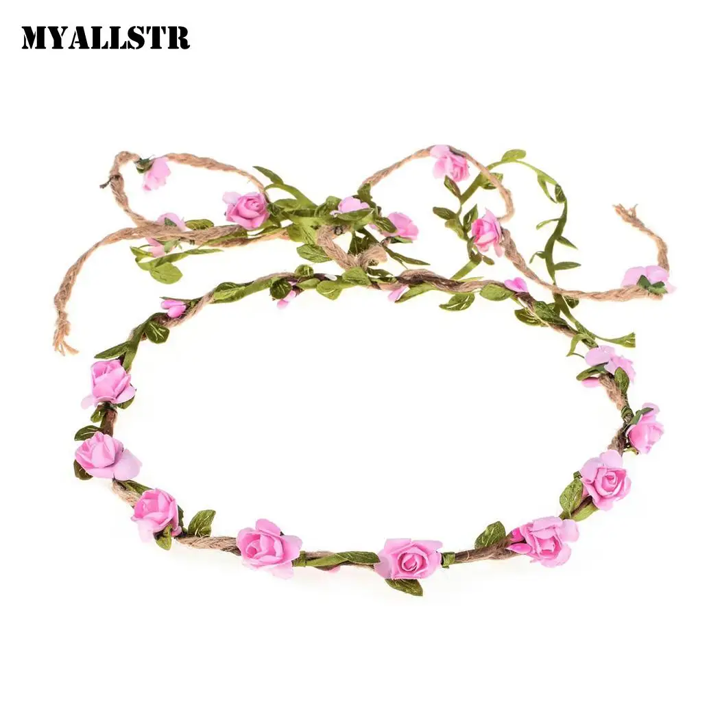 Новый женский головной убор Венок для волос Свадебные украшения Аксессуары