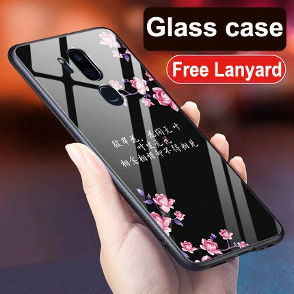 Для LG G7 чехол G7ThinQ звездная звезда закаленное стекло задняя крышка Чехлы LGG7 G7 ThinQ G710 ударопрочный стеклянный чехол для LG G7Thin Q capa