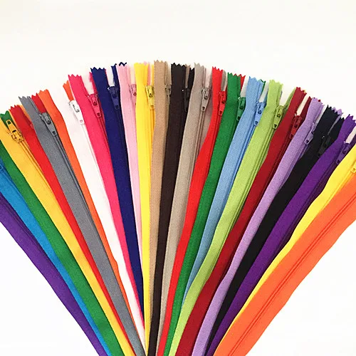 10 шт. 15-50 см(6-20 дюймов) нейлоновые катушки молнии портной канализации ремесло Crafter's& FGDQRS(20 цветов - Цвет: Mix