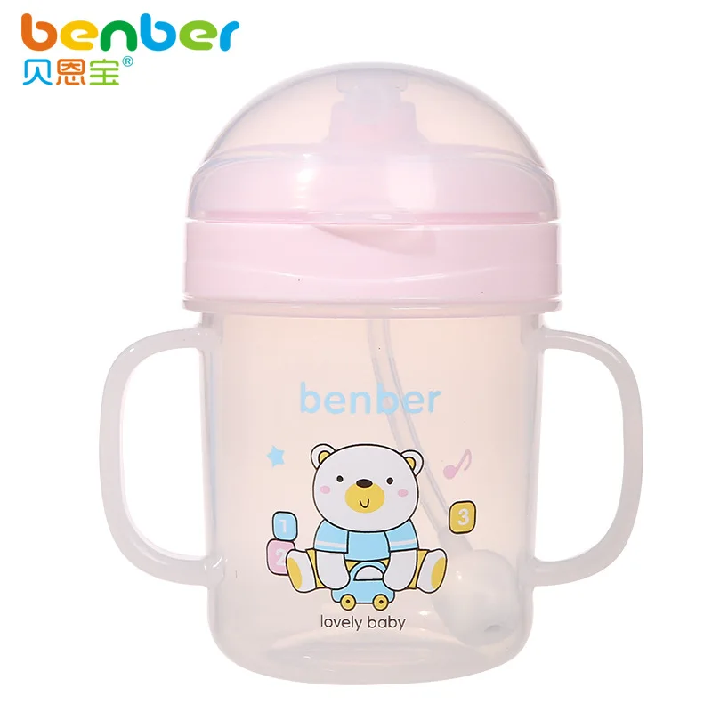 leak-proof drinking cup with a handle growing baby straw training 180ml b#t149 | Мать и ребенок