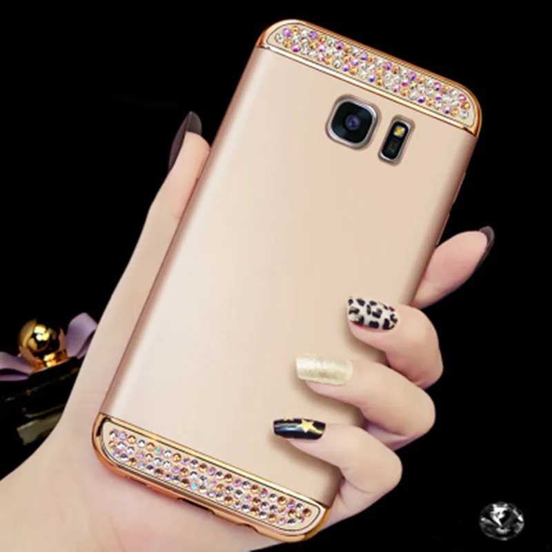 Гибридный чехол с кристаллами для Samsung Galaxy S6 S7 Edge S8 S9 A6 A7 2018 A50 A10 note 9 J5 J7 J2 Prime 2016 A5 2017