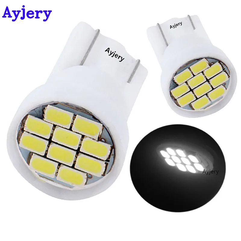 

AYJERY Новинка! 300 шт., светодиодные лампы T10 W5W 194 168 10 SMD 10 DC 12 В