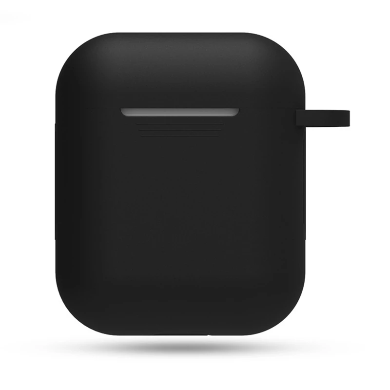 2922BK Ультратонкий протектор чехол Мягкий силиконовый чехол для A^ pple Airpods противоударный чехол для A^ pple гарнитура для Airpods чехол s ящики для хранения - Цвет: 2922BK