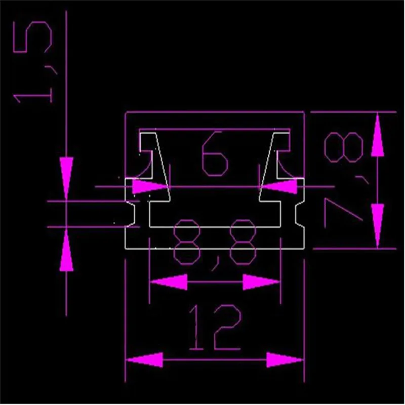10 шт./лот 40-дюймовый 1 метр на штуку ультратонкий алюминиевый профиль для светодиодного канала для печатных плат шириной 8 мм, лента 3528 включена.