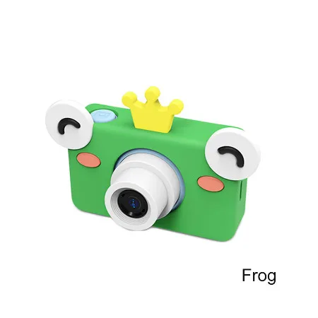 Frog Детская ЖК игрушечная мини-камера цифровая фотокамера образовательные детские игрушки подарки для фотосъемки Игрушки для малышей 8MP Hd камера для детей - Цвет: Frog